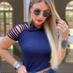 Blusa manga curta Tiras (várias cores)
