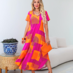 Vestido Gata Shapes manga curta