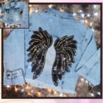 Jaqueta Jeans Customizada - Asa onda Black